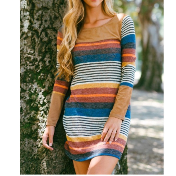 Multicolored Striped Tunic Top - Picture 3 of 3
